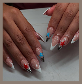 Nail polish with designs